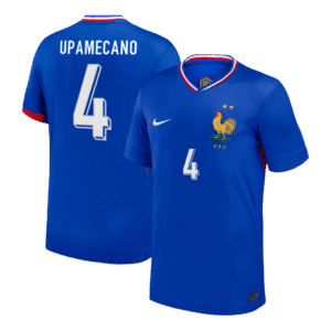 UPAMECANO #4 France Home Soccer Jersey 2024