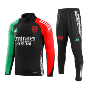 Arsenal 1/4 Zip Tracksuit 2024/25 Kids Black