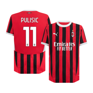 PULISIC #11 AC Milan Home Authentic Soccer Jersey 2024/25
