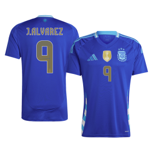 J.ALVAREZ #9 Argentina Away Soccer Jersey 2024