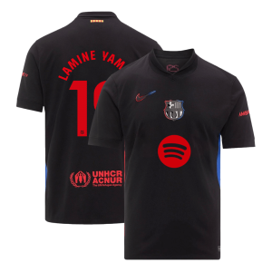 LAMINE YAMAL #19 Barcelona Away Soccer Jersey 2024/25 – Spotify Logo Without Text