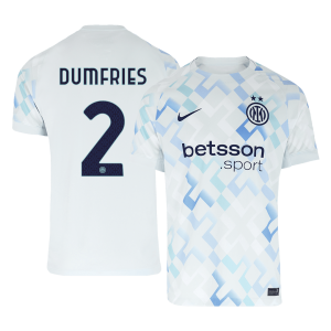 DUMFRIES #2 Inter Milan Away Soccer Jersey 2025/26