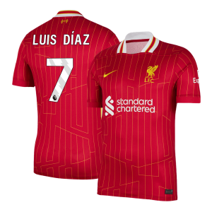 LUIS D??AZ #7 Liverpool Home Soccer Jersey 2024/25