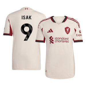 ISAK ##9 Liverpool Away Authentic Soccer Jersey 2025/26