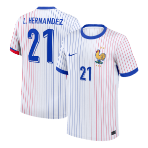 L.HERNANDEZ #21 France Away Soccer Jersey 2024
