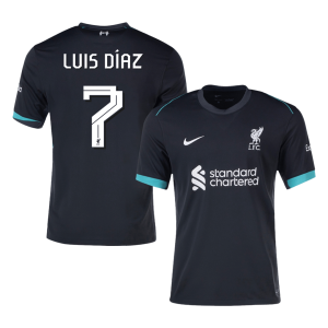 LUIS D??AZ #7 Liverpool Away Soccer Jersey 2024/25 – UCL