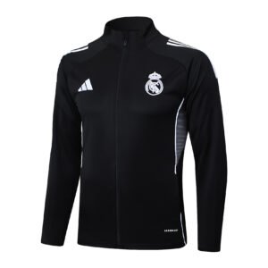 25-26 Long Real Madrid black tracksuit