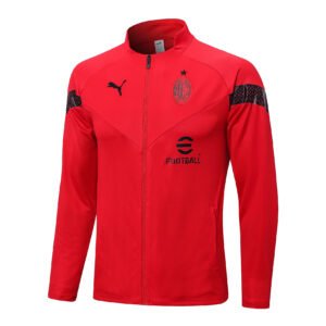 22-23 Long pull AC Milan red tracksuit