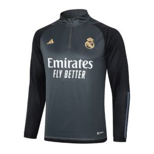 23-24 Half  Real Madrid dark grey tracksuit