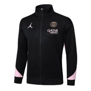 24-25 Long Jordan Paris Black Sleeve Pink Training Suit