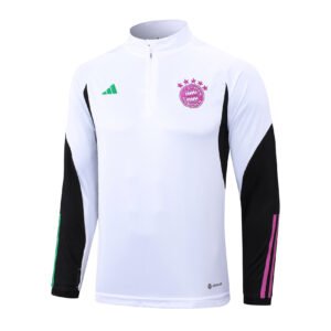 23-24 Bayern Munich half-white tracksuit