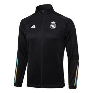23-24 Long Real Madrid black tracksuit