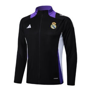 24-25 Long Real Madrid Black tracksuit