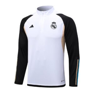 23-24 Half Real Madrid white tracksuit
