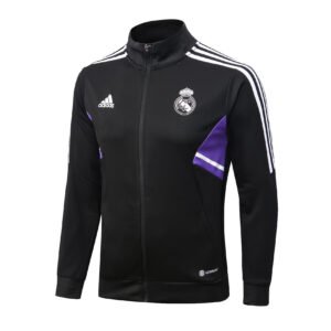 22-23 Long Real Madrid black tracksuit