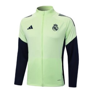 25-26 Long Real Madrid light green tracksuit
