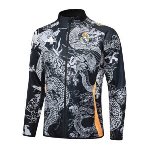 24-25 Long Real Madrid Black tracksuit