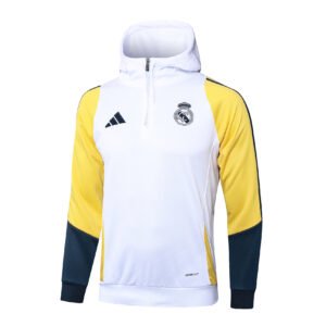23-24 Half-hat Real Madrid white tracksuit