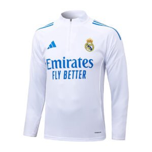25-26 Half Real Madrid white tracksuit