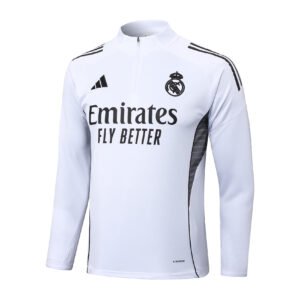 25-26 Half Real Madrid white tracksuit