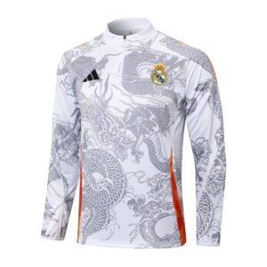 24-25 Half Real Madrid white tracksuit