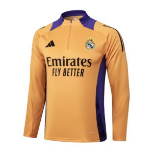 24-25 Half  Real Madrid orange tracksuit