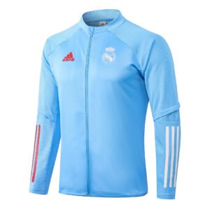 2021 Long Real Madrid Light Blue Sports Suit
