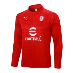 23-24 Half-dress AC Milan red inkjet tracksuit