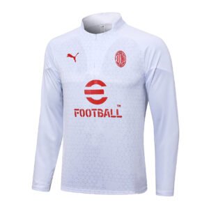23-24 Half-dress AC Milan white inkjet tracksuit