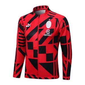 22-23 Long stretch AC Milan red tracksuit