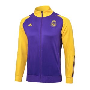 23-24 Long Real Madrid purple tracksuit