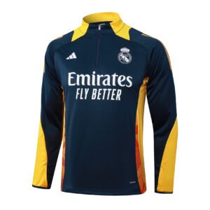 24-25 Half Real Madrid Royal Blue Sports Suit