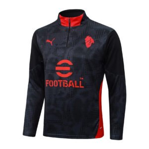 25-26 Half-face AC Milan black inkjet tracksuit